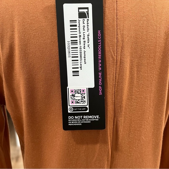 Rebdolls Women's Cut Out Long Sleeve
Jumpsuit Size Large - Picture 4 of 14